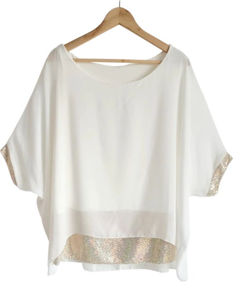 Remerón GASA SHINE - XXL OFF WHITE