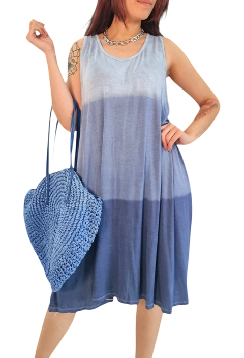 Vestido Solero (XL/XXL) Oversize Blue Navy