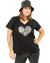 Remera V LOVE PRINT BLACK PREMIUM ( 4 TALLES) en internet