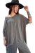 Remerón Vestido Juliette OVERSIZED (XXL) GREY SOLID - comprar online