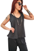 Musculosa V Flame Evasé (M al XL) - Black - comprar online