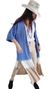 Imagen de Camisa Kimono Larga BLUE BATICK (XL/XXL)