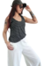 Musculosa V Rayada BLACK (M al XL) - comprar online