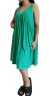 Vestido (XXL) Evase Green Parrot - Kuwana Shop