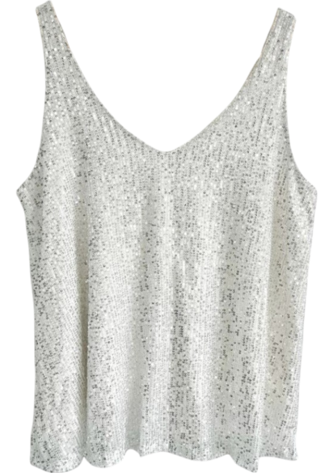 Musculosa Denise (XL) SHINE FULL Lentejuelas