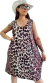 Vestido AMPLIO PRINT CHOC MIDI (XXL) - - tienda online