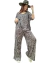 SET GREY MAXI OVER Palazzo + Remeron Cristine PRINT GREY ( XL/XXL) - AW25 - comprar online