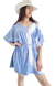 Vestido Oversize V c Lazo (XXL) BLUE - comprar online