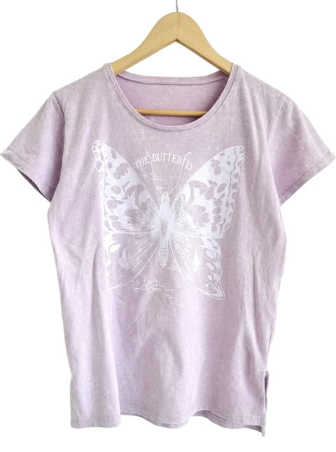 Remera Reborn B Nevada (M/L) LILA C/bco