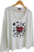 Imagen de SET Remera V LOVE Mangas Largas FLAMME PREMIUM Natural + Palazzo Sastrero JAZMIN BORDEAUX - AW25