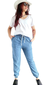 Combo Basica v White FLAMEE + Babucha jogger DENIM SKY (40 AL 48] - Kuwana Shop