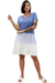 Vestido Batick (XL/XXL) Oversize Blue Pacific - tienda online
