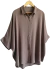 Camisa Maxi Oversize (XXL) TEXTURADA HABANO - AW25 - tienda online