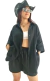 Imagen de SET SELVA CAMISA LINO BAMBULA + Short (42 al 50) BLACK