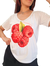 Remera V PREMIUM FRAMBUESA (4 talles) White