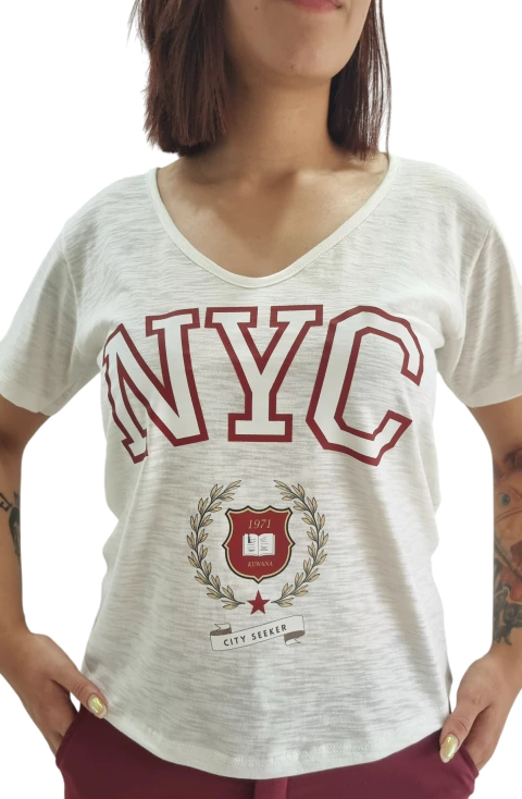 Remera V FLAME CRUDO NY PREMIUM (4 talles) AW25 - comprar online
