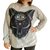 Buzo Hoodie Oversize (XL) CAT EYE Grey