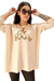 Sweater BREMER Oversized STARS GOLD NUDE (XL/XXL)