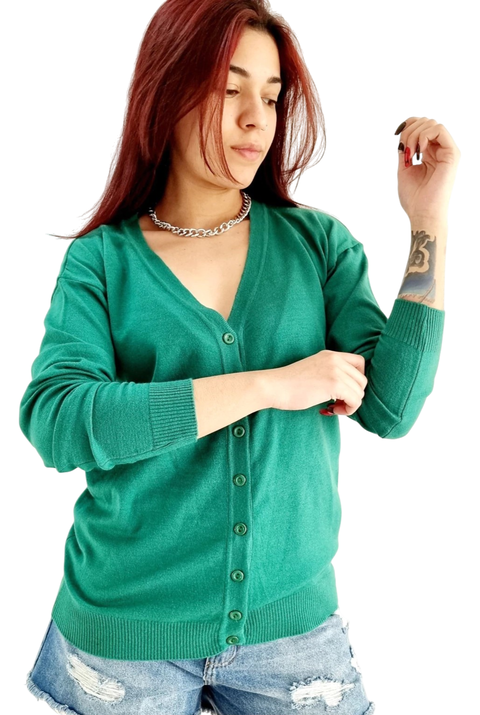 Cardigan Bremer MEREDITH Verde Ingles [L/XL] - comprar online