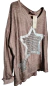 Remera STAR GLAM (L/XL) IMPORTADA ITALY - VISON - tienda online