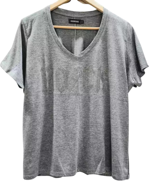 Remera V ROCK GREY Premium (4 Talles)