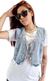 Chaleco Denim Desgastado Sky [M al XL] - tienda online