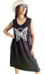 Vestido AMPLIO MIDI Black BUTTERFLY (XL/XXL)