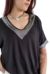 Remera V Oversize SHINE BLACK XL/XXL - comprar online