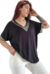 Remera V Oversize SHINE BLACK XL/XXL - tienda online