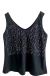 Musculosa V BLACK FULL SHINE (M al XL) -