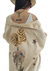 Camisa Maxi Oversize LINO BAMBULA ESTAMPADA SELVA (XXL) BEIGE - - Kuwana Shop