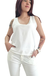 Musculosa V ORIANA White SHINE (M al XL) - comprar online