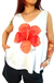 Musculosa V Evasé Hawai (M al XL) - White - Kuwana Shop