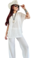 SET Pampita Crochet OFF WHITE (40 al 48)