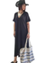 Vestido TÚNICA LINO LARGO [XL/XXL] BLACK - tienda online