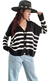 Cardigan Bremer Oversize RAYADO PRUNE BLACK (XL/XXL) en internet