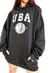 Maxi Buzo UNISEX OVER FRIZA UBA BLACK - comprar online