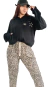 Imagen de SET Campera EMILY BLACK + BABUCHA PRINT WAFFLE ( 40 al 52) AW25