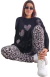 SET MAXI SWEATER LOVE + BABUCHA PRINT GREY( 40 al 52) AW25 - Kuwana Shop