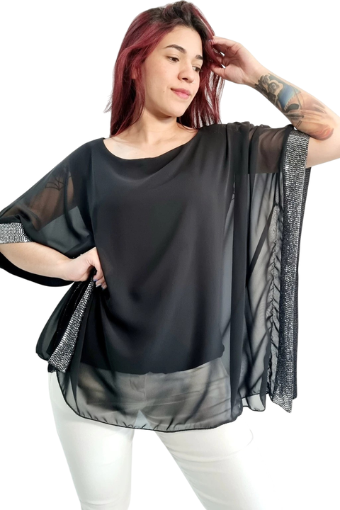 Remerón GASA SHINE - XXL BLACK - comprar online