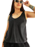 Musculosa V ORIANA BLACK SHINE (M al XL) - comprar online