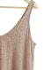 Musculosa Denise (XL) SHINE FULL Lentejuelas - ROSE GOLD - comprar online