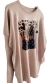 MAXI Sweater BREMER LARGO WILD (XL/XXL) Old rose - AW25 - tienda online