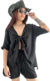 Camisa Kimono Oversize (XL) LIBORE BLACK - Kuwana Shop