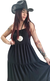 Vestido LINO Bretel M/L - BLACK