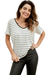 Remera V Rayado CRUDO ( M al XL) - comprar online