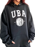 Maxi Buzo UNISEX OVER FRIZA UBA BLACK