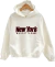Buzo Hoodie FRIZA NY Manhattan BORDADO PREMIUM - CRUDO AW25