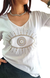 Remera V PREMIUM EYE White - (4 talles) - comprar online
