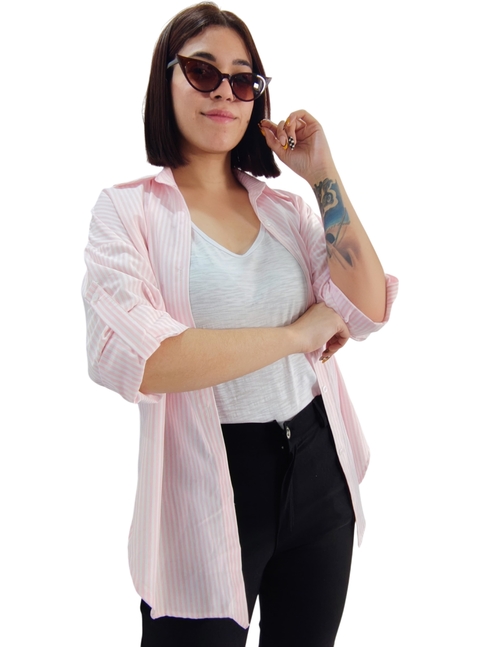 Camisa Mangas Largas RAYADA ROSE (M/L) - comprar online